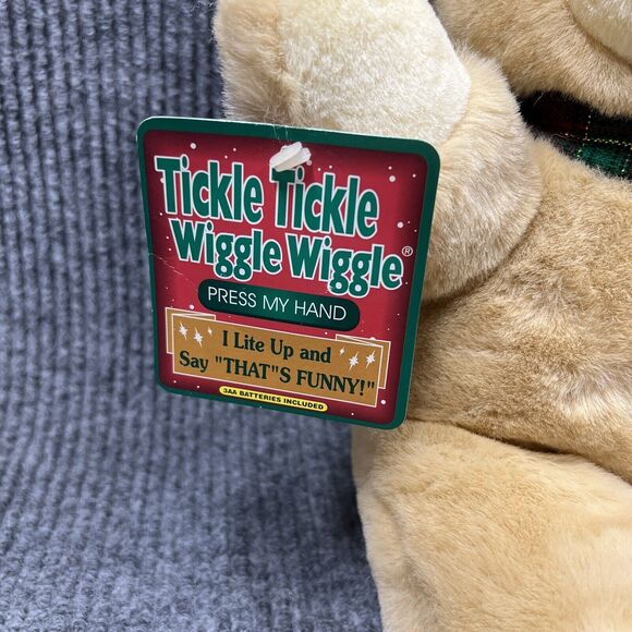 VTG Dan Dee 15” Plush Christmas Bear Giggles Lights Wiggles Stuffed Animal Toy - Picture 3 of 14